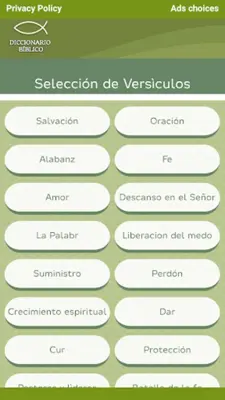 Diccionario Bíblico en Español android App screenshot 1